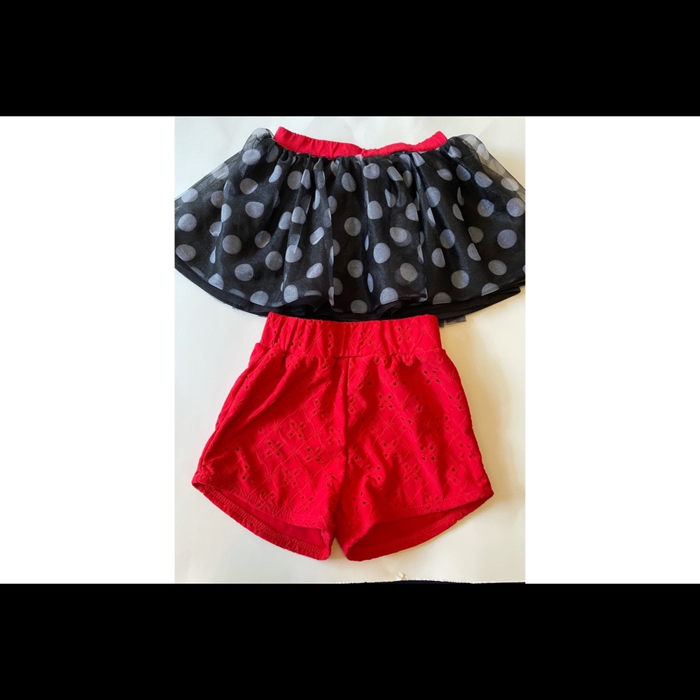 3/$20 Minnie Mouse skirt and shorts bundle 🖤✨